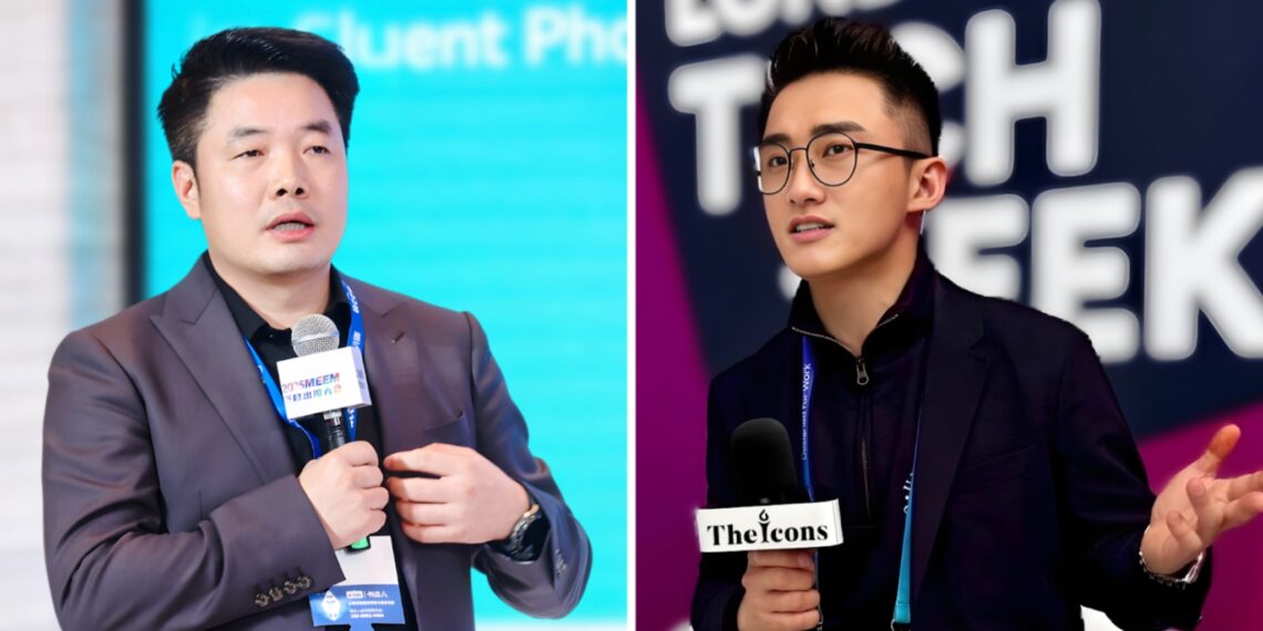 觅目出海创始人潘涛（左）、英国 The Icons 创始人许复（右）。（图：觅目出海、The Icons ）