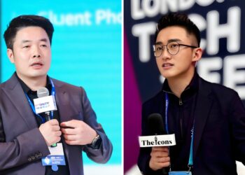 觅目出海创始人潘涛（左）、英国 The Icons 创始人许复（右）。（图：觅目出海、The Icons ）